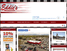 Tablet Screenshot of eddies-restaurant.com